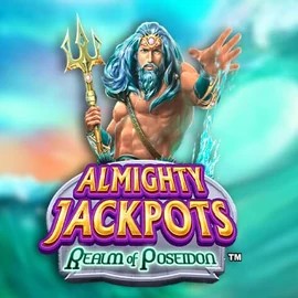 Official Jackpots logo: Almighty Jackpots – Realm of Poseidon by Novomatic at Lukki Casino