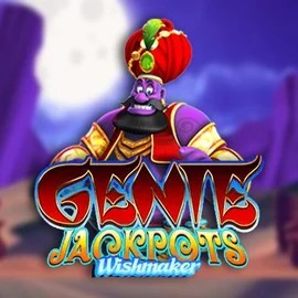 Genie Jackpots Wishmaker slot logo by Blueprint Gaming at Lukki Casino