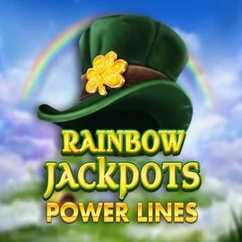 Rainbow Jackpots Power Lines by Red Tiger Gaming, showcased at casinolukki.eu – game logo